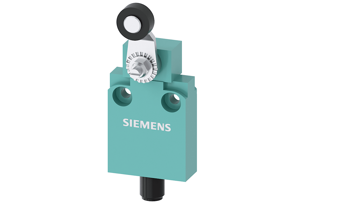 Siemens Roller Lever Limit Switch, 1NC/1NO, IP67, Metal Housing, 400V ac Max, 3A Max