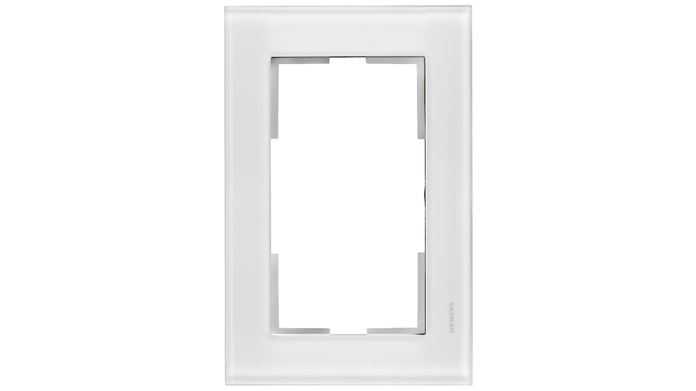 Siemens White 2 Gang Frame