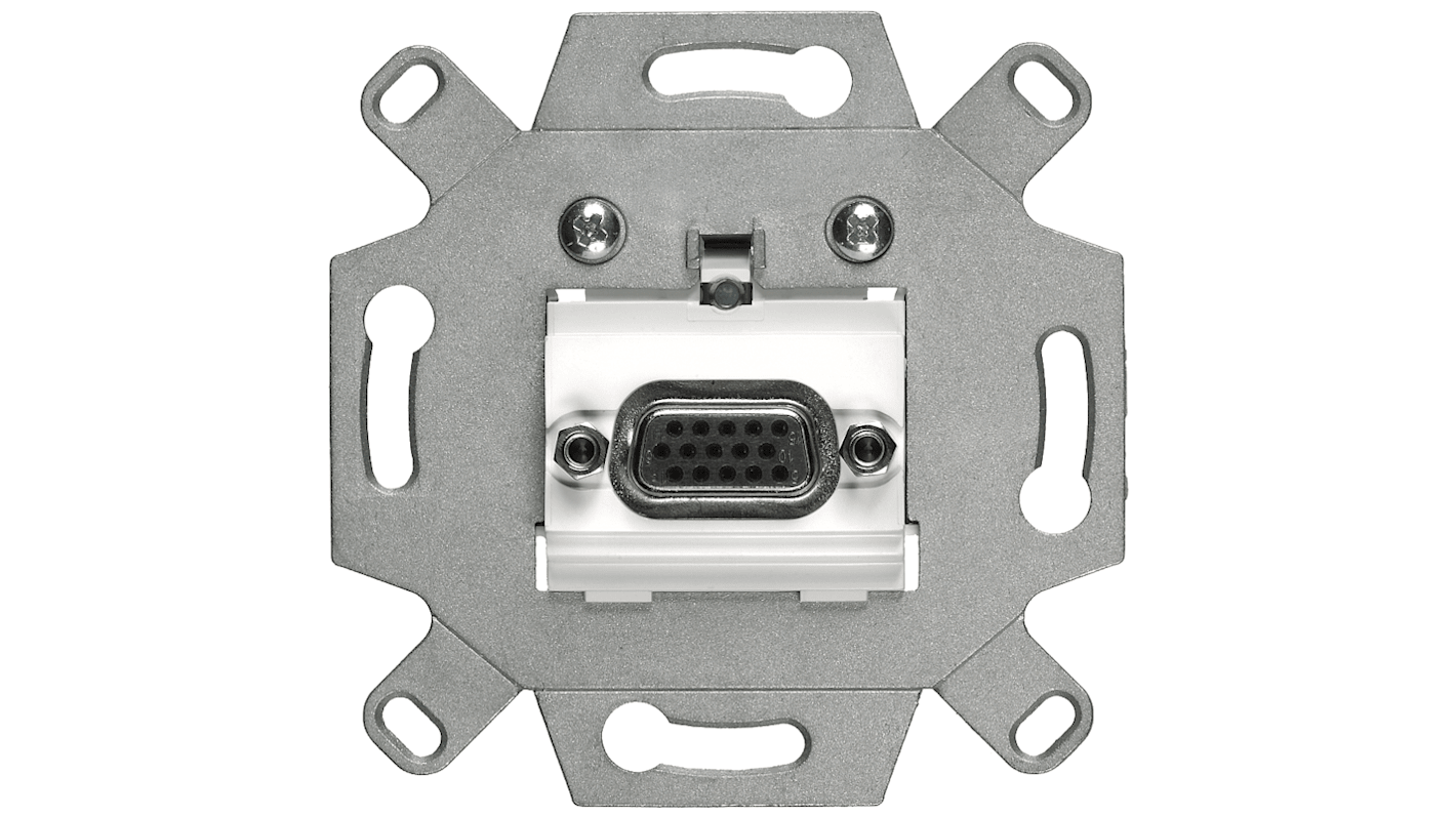 Siemens 1 Way Female VGA Audio & Video Faceplate