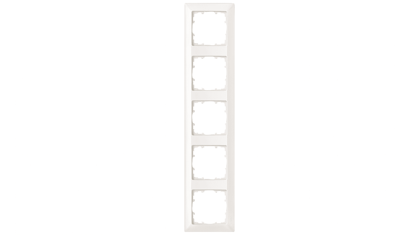 Siemens Thermoplast Frontplatte & Montageplatte, 5 Auslässe