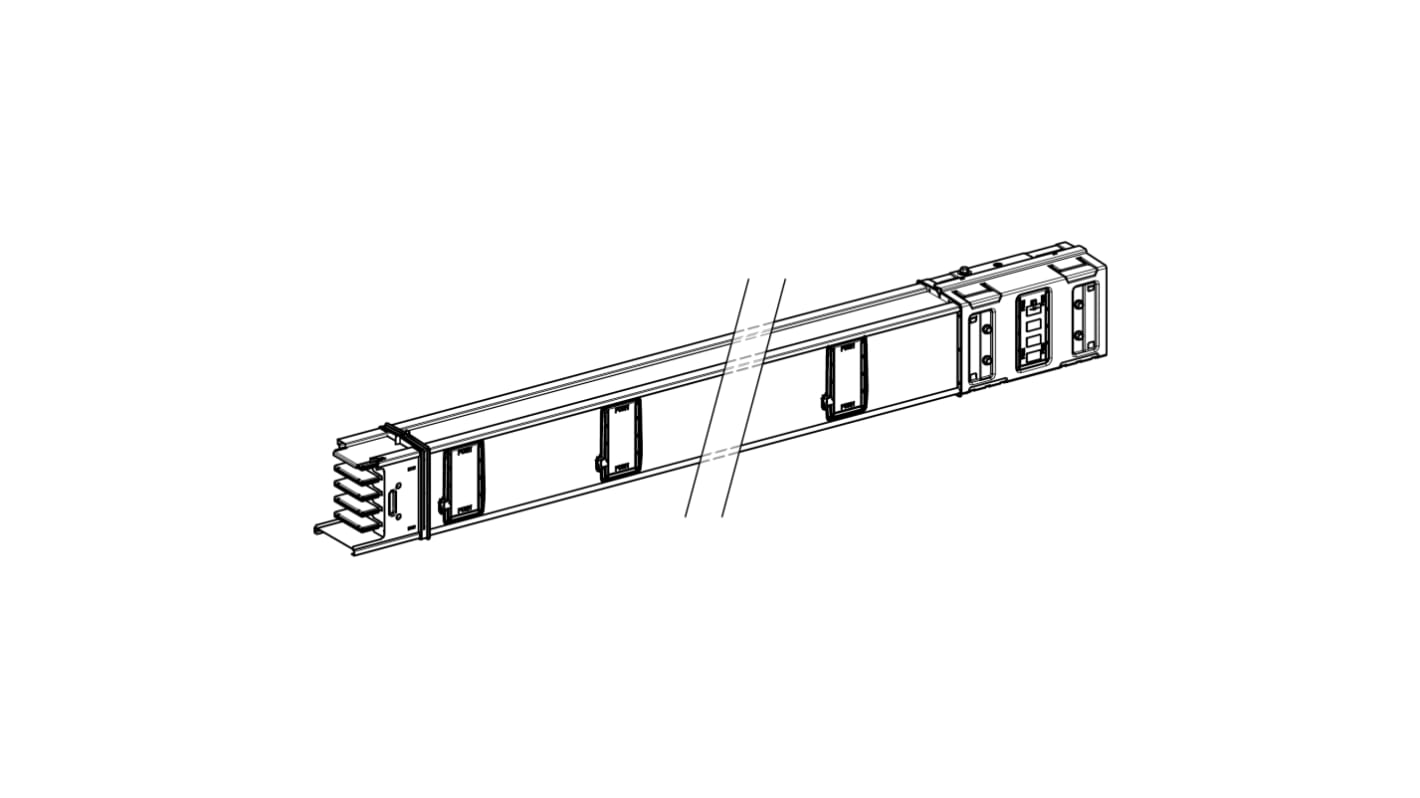 Canalina passacavi Schneider Electric in Alluminio, 146 mm