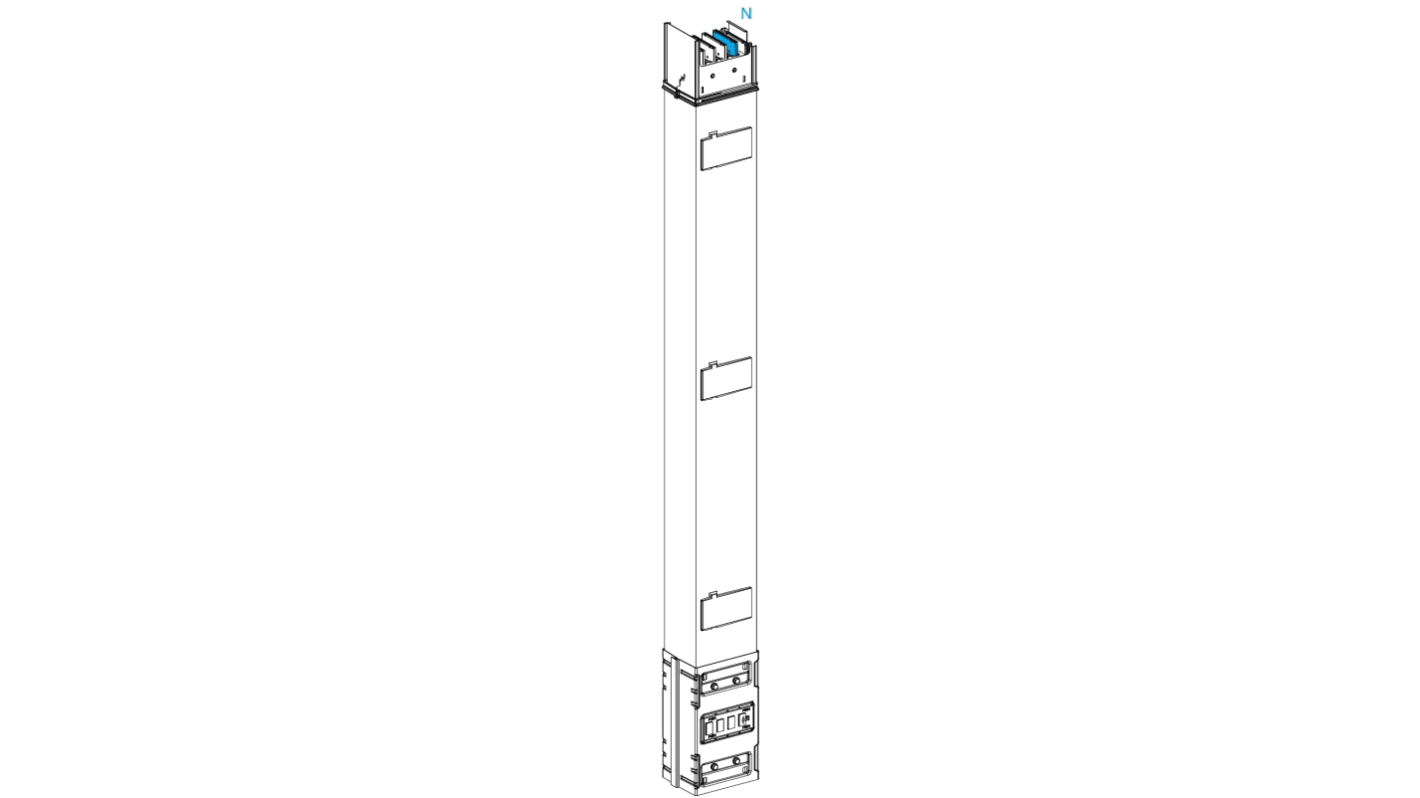 Schneider Electric Canalis KS Sammelschienen-Kabelkanal, 146 mm Alu