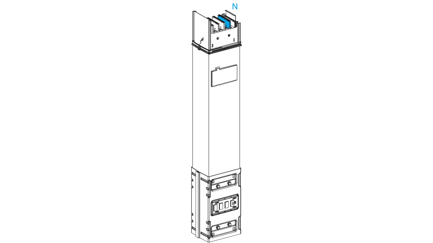 Kabelové rozdvojky Kabelovod přípojnice Hliník 146 mm Schneider Electric