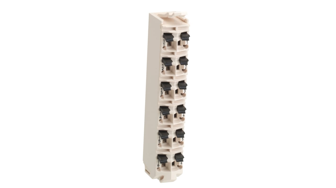 Schneider Electric Terminal Block for Use with Analog I/O module, Common distribution module, Counter module, Discrete