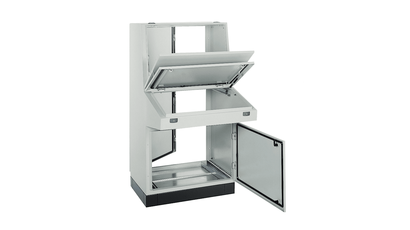 Schneider Electric NSYS Systemschrank IP55, aus Stahl, 2 Türen , 1400 x 800 x 845mm