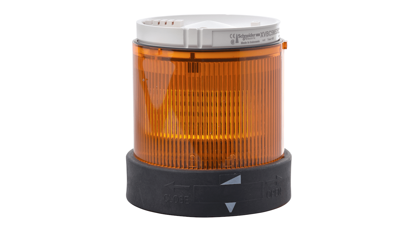 Schneider Electric Harmony XVBC Series Amber Steady Effect Beacon Unit, 120 V ac, LED Bulb, AC