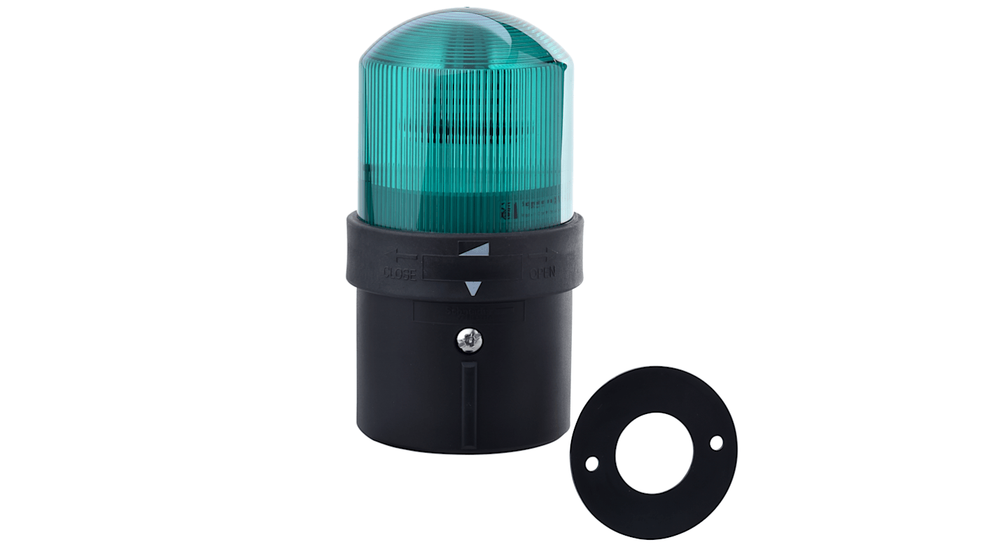 Schneider Electric Harmony XVBL Series Green Flashing Effect Beacon Unit, 24 V, LED Bulb, AC, DC