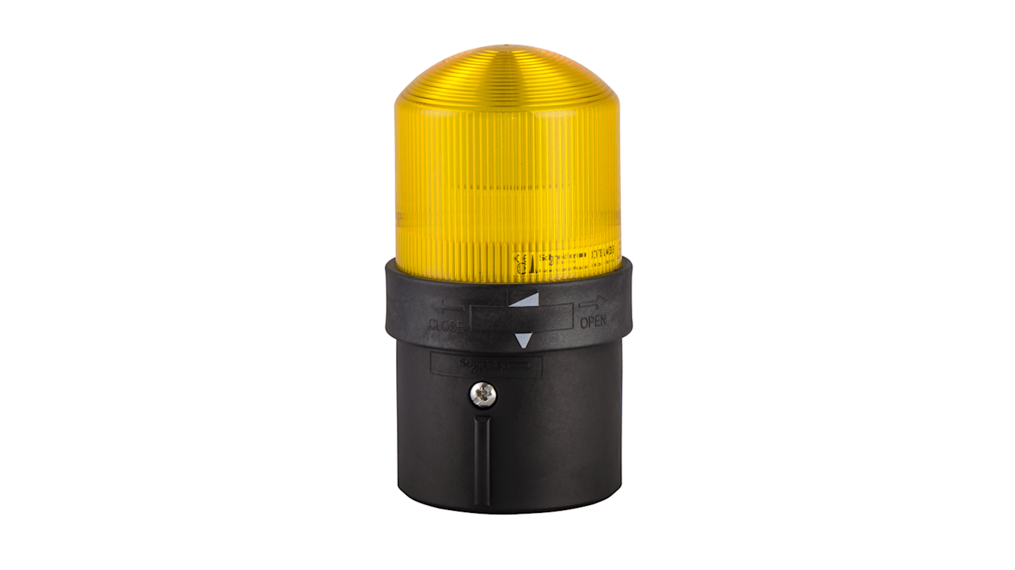 Schneider Electric Harmony XVBL Series Yellow Flashing Effect Beacon Unit, 24 V, LED Bulb, AC, DC