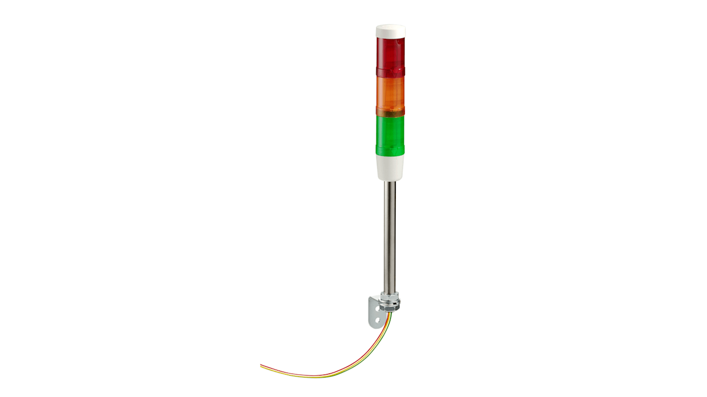 Columna de señalización Schneider Electric Harmony XVMB, Incandescente, con 3 elementos, 24 V