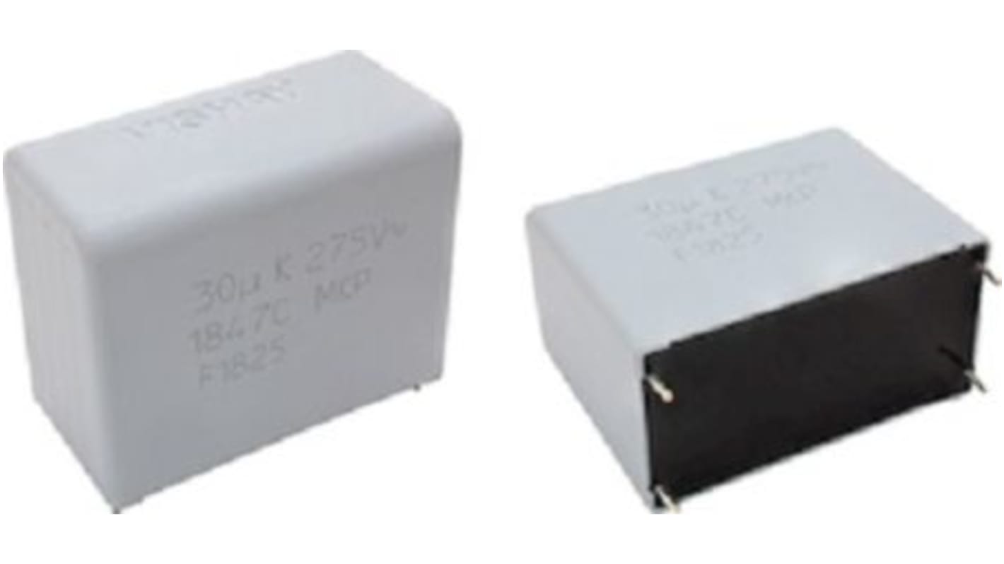 MKP1847C630355Y5 | Vishay ポリプロピレンフィルムコンデンサ,350V dc,30μF,10% | RS
