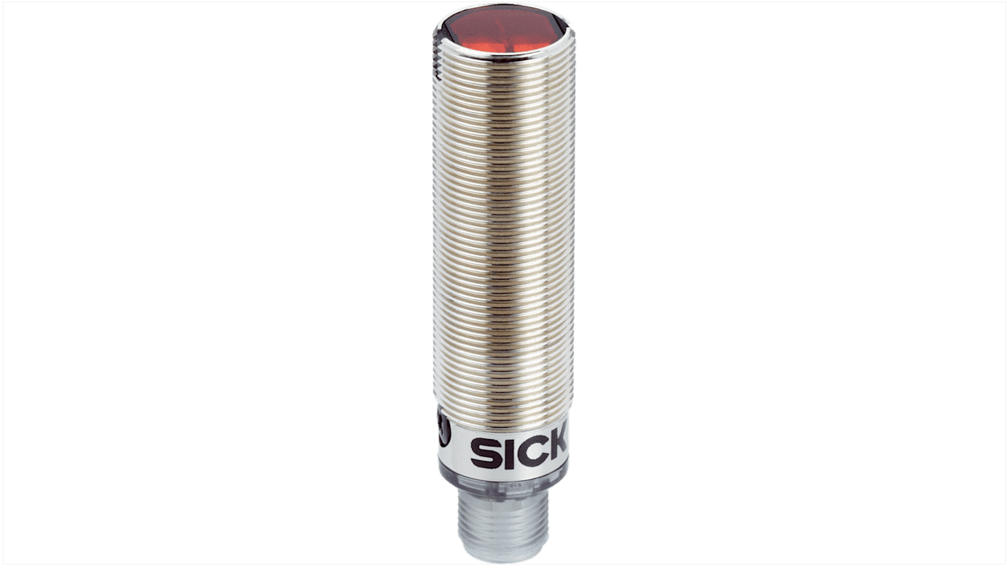 Sensore fotoelettrico Cilindrico Sick, , rilevamento 800 mm → 1 m., uscita Commutazione luce/buio, PNP