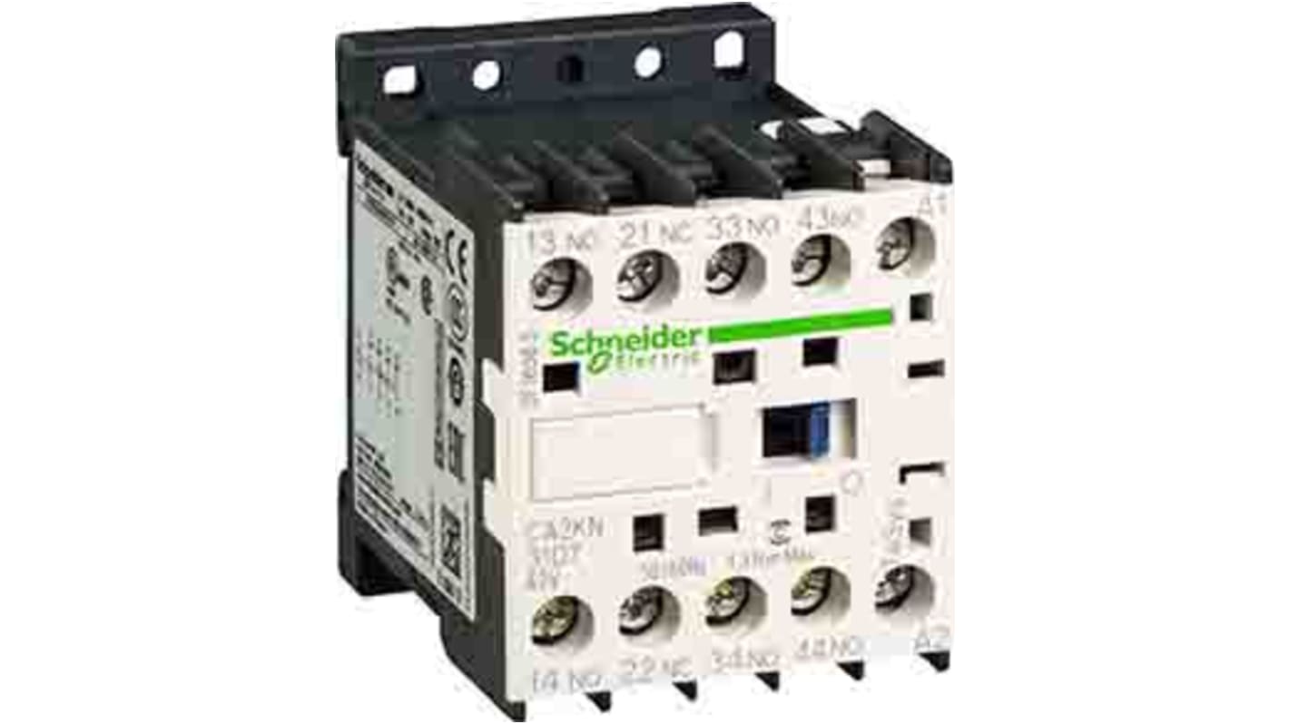 Relè di controllo Schneider Electric, 2NO + 2NC, carico FLC 110 A, 10 A