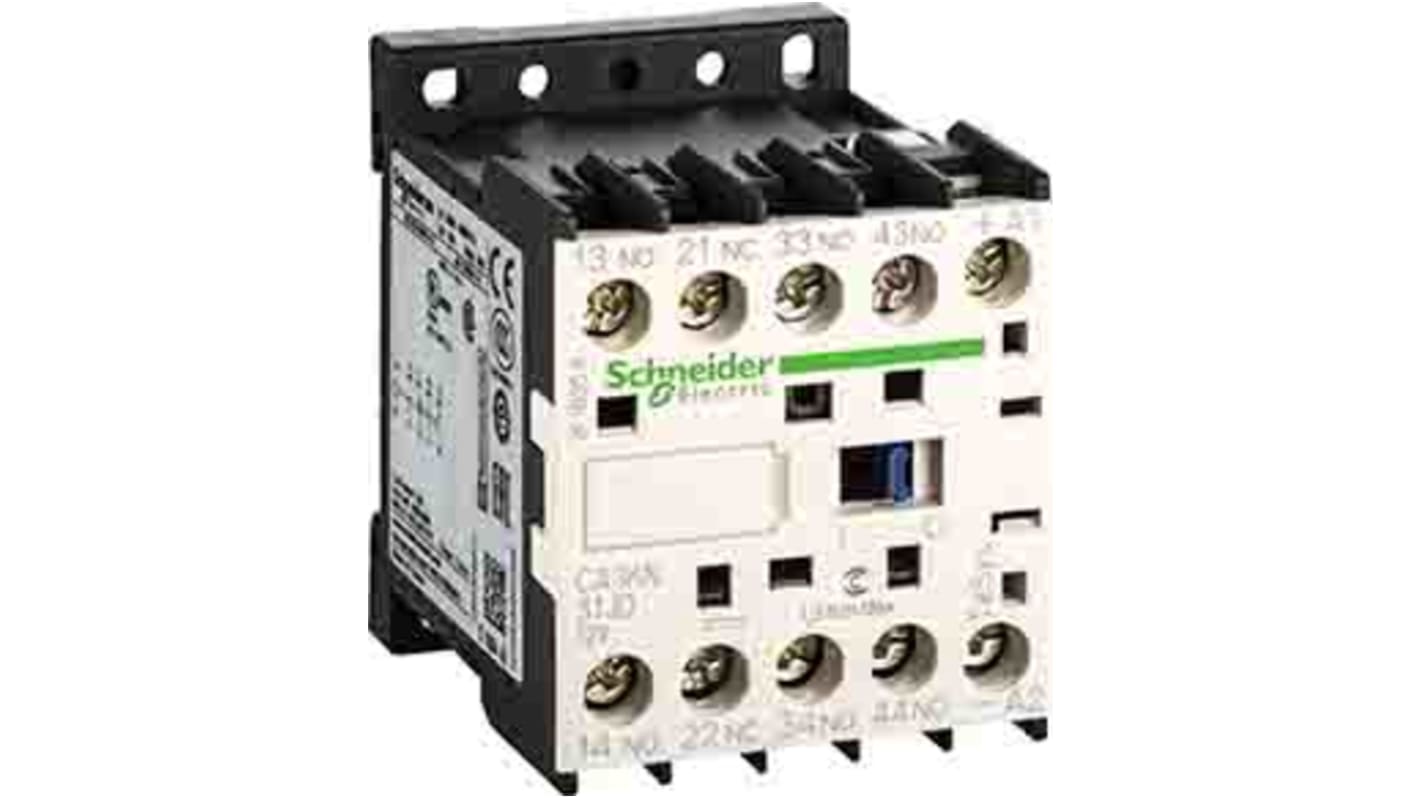 Relé de control Schneider Electric TeSys, 3NO + 1NC, 12 Vdc, 110 A