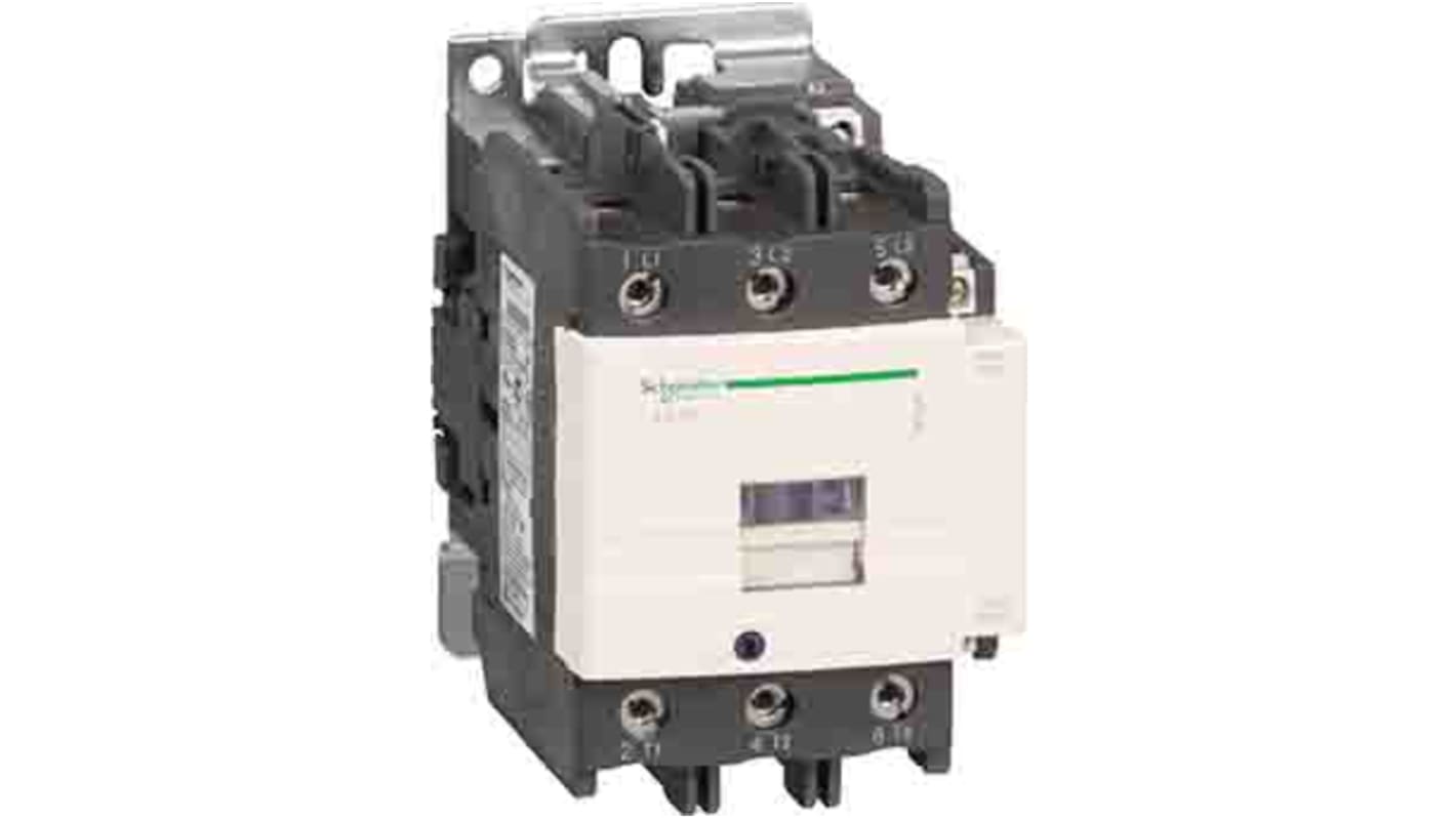 Schneider Electric TeSys D Leistungsschütz 110 V ac-Spule, 3 -polig / 80 A 37 kW 1NO + 1NC