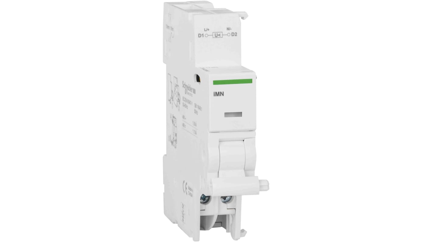 Activación del circuito, Liberación por subtensión, para uso con ARA, iC60 MCB, IDPN Vigi, iSW-NA, RCA, iC65, iC40,