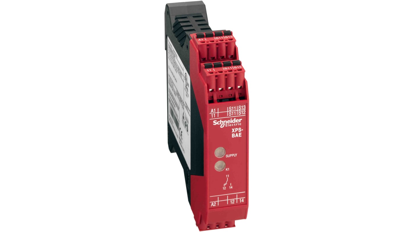 Controlador de seguridad Schneider Electric Preventa XPSBAE, 24 V dc