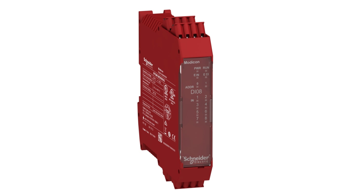 Controlador de seguridad Schneider Electric Preventa XPSMCM, 8 E/4 S, 24 V dc