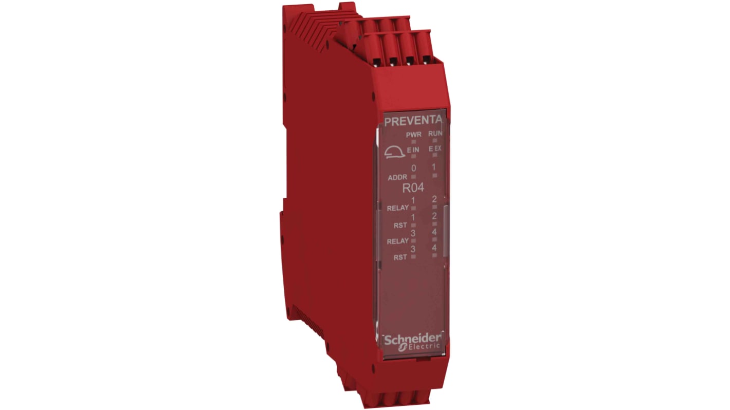 Controlador de seguridad Schneider Electric Preventa XPSMCM, 8 E/4 S, 24 V dc