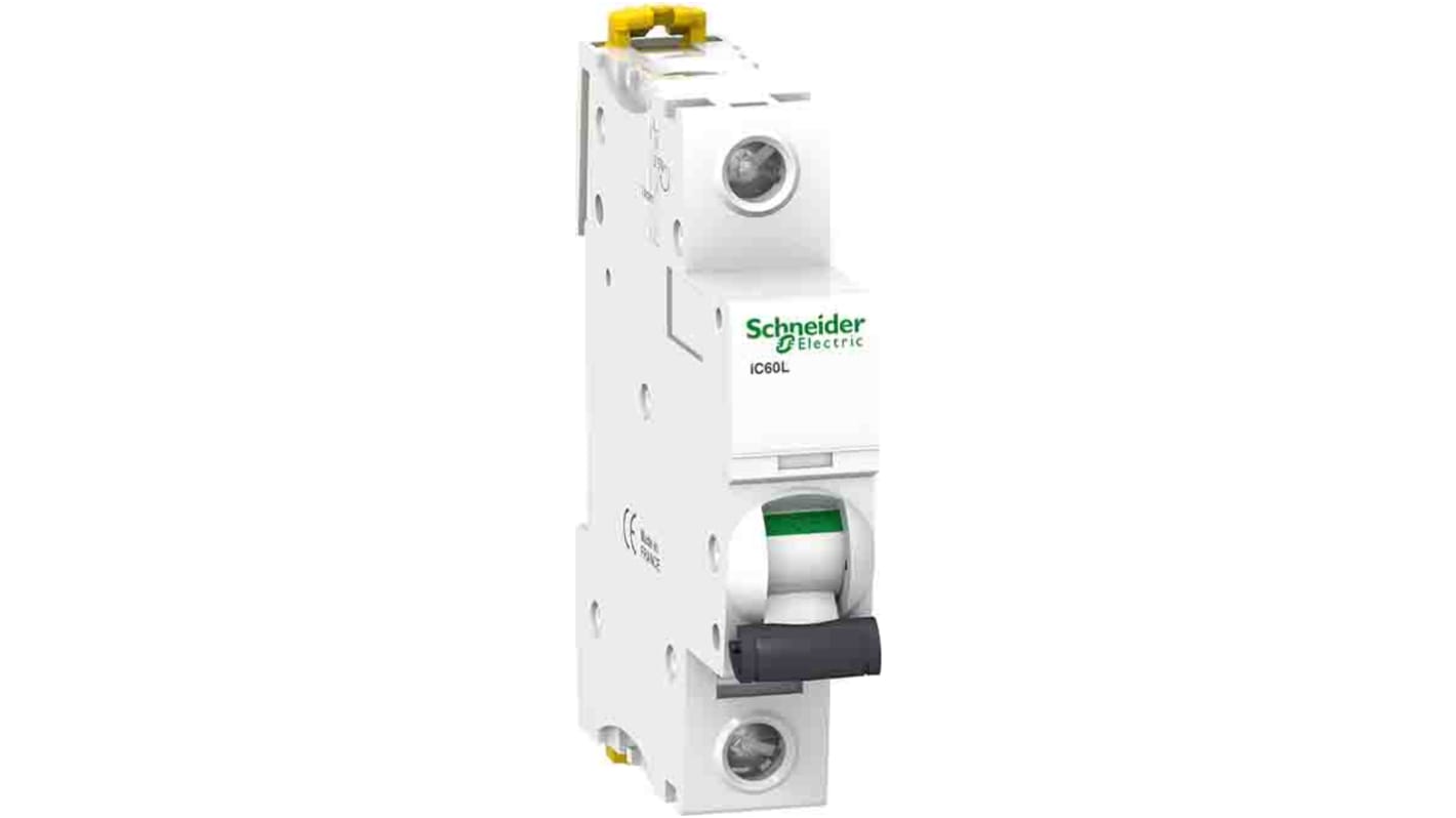 Disjoncteur Schneider Electric A9F9 1P, 1A, pouvoir de coupure 20 kA, 15 kA, montage rail DIN