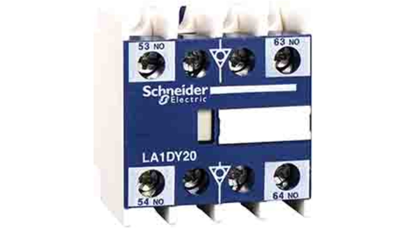 Schneider Electric LA1D Hilfskontaktblock TeSys D, 2 Schließer DIN-Schienenmontage, 125 V ac