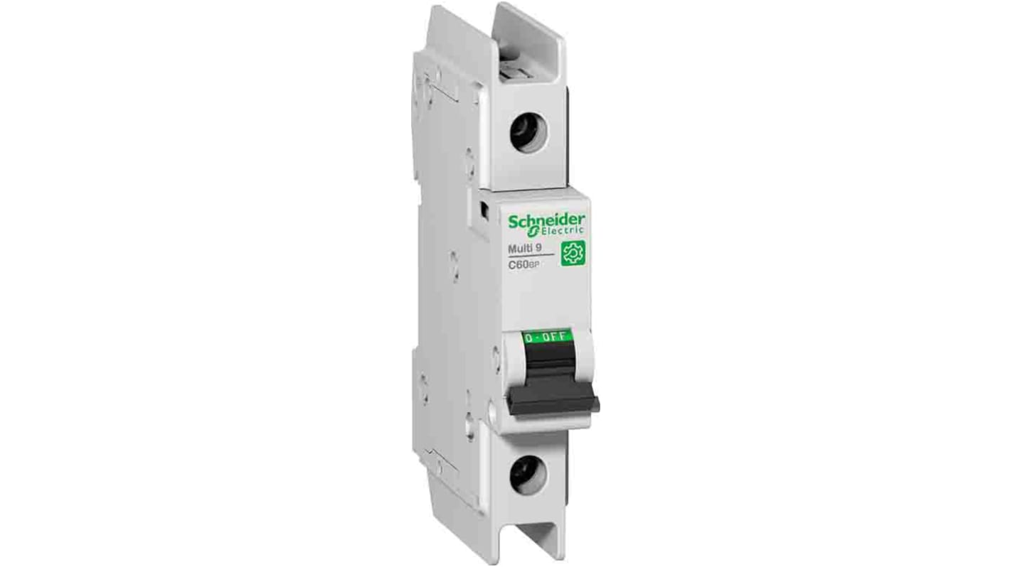 Disjoncteur Schneider Electric M9F4 1P, 1A, pouvoir de coupure 20 kA, 3 kA, montage rail DIN