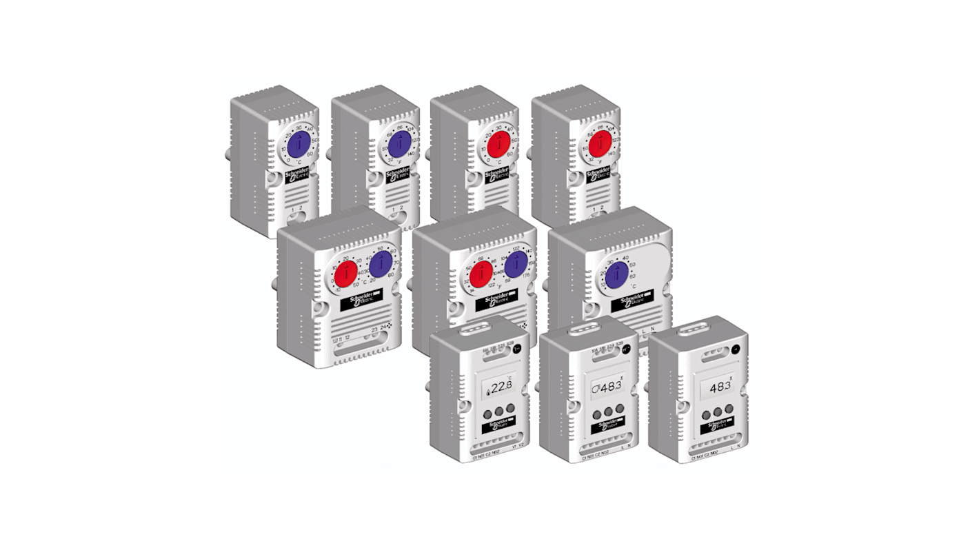 Schneider Electric ClimaSys NSY Series Fan Speed Controller for Use with Fans, 250 V, 15A Max, Variable