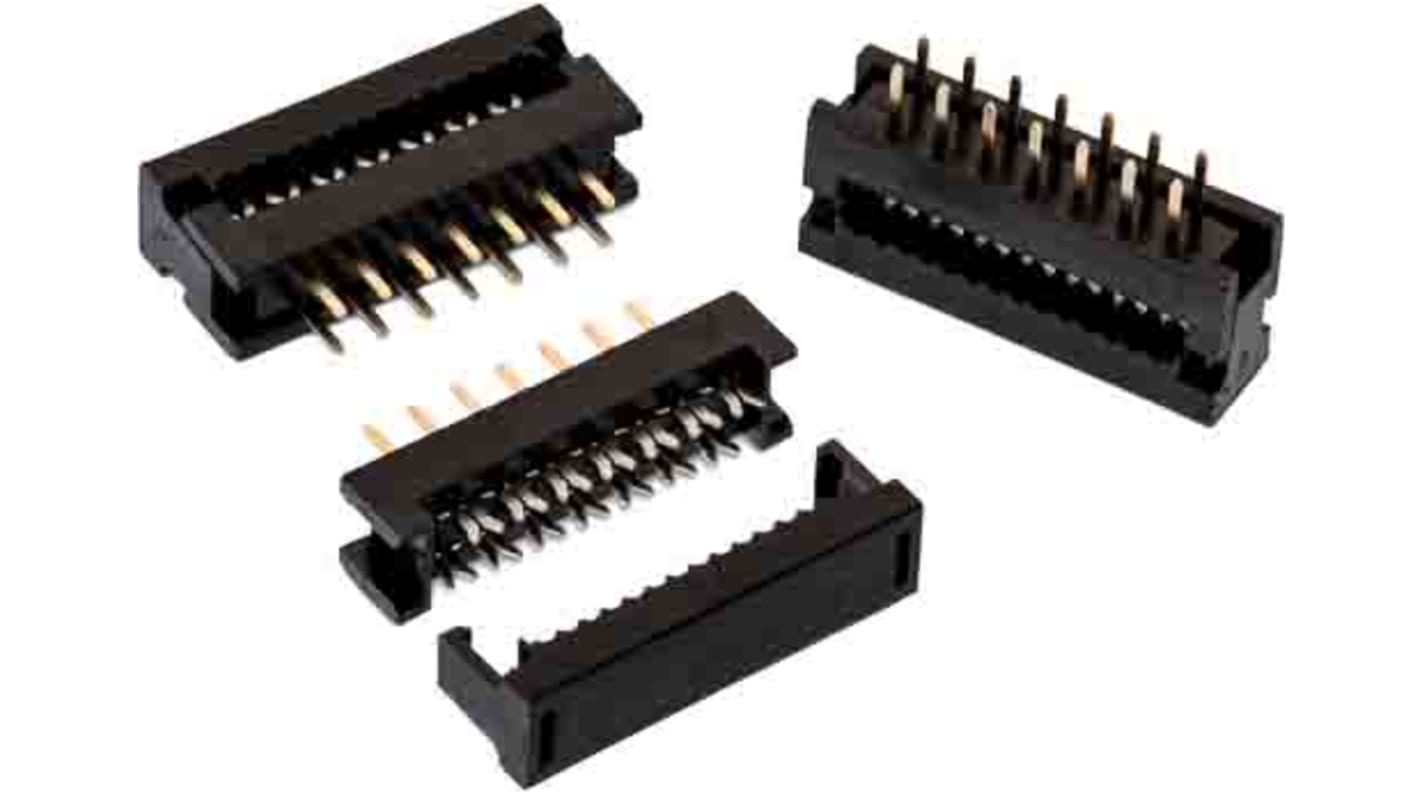 Conector IDC macho Wurth Elektronik de 8 vías, paso 2.54mm, 2 filas, Montaje de Cable