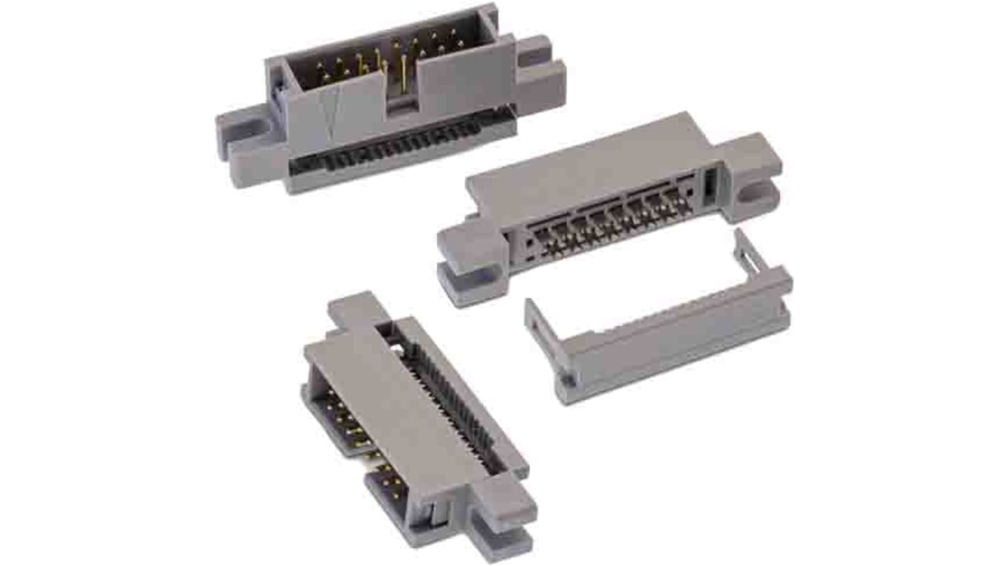 Connecteur IDC Wurth Elektronik Mâle, 16 contacts, 2 rangées, pas 2.54mm, Montage sur câble