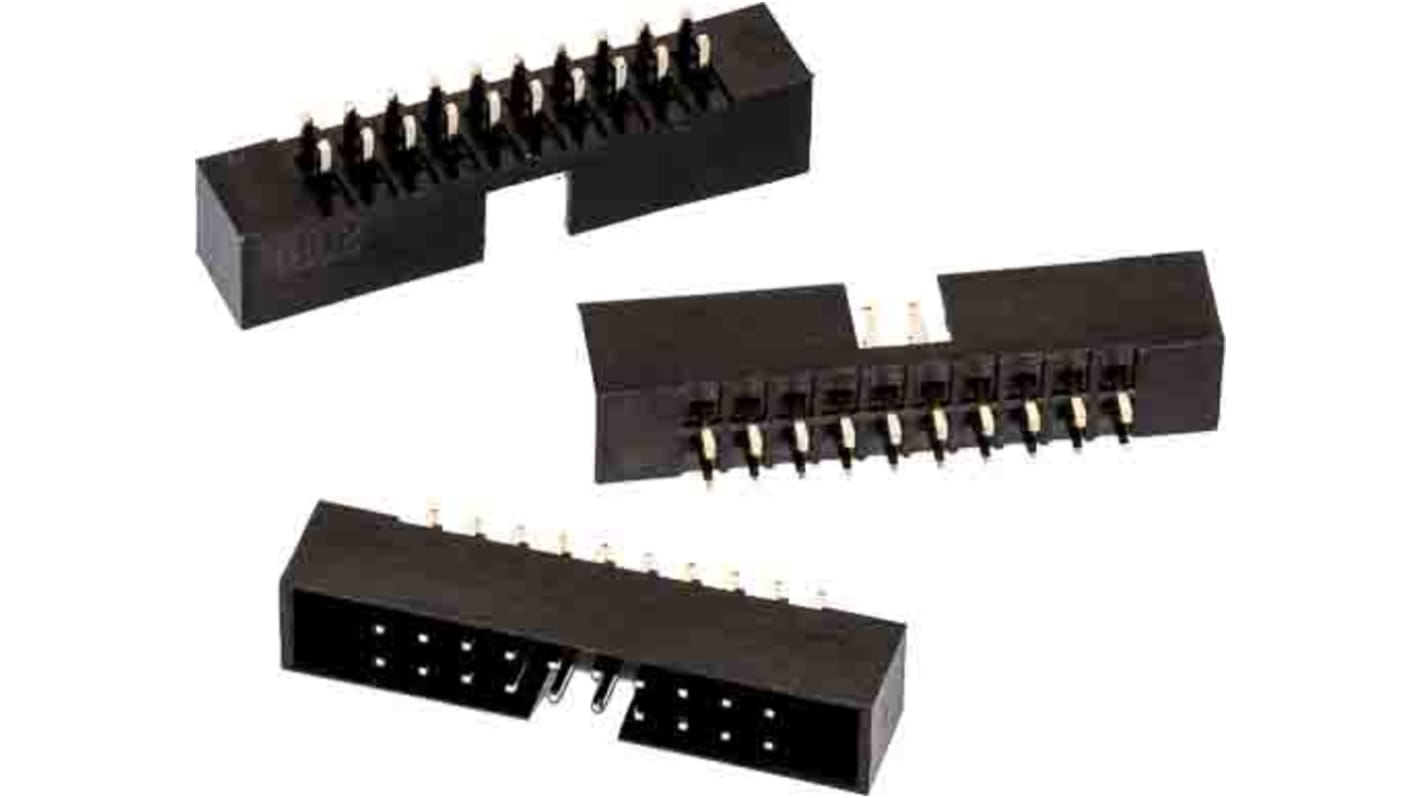 Wurth Elektronik WR-BHD Series Straight PCB Header, 16 Contact(s), 2.0mm Pitch, 2 Row(s)