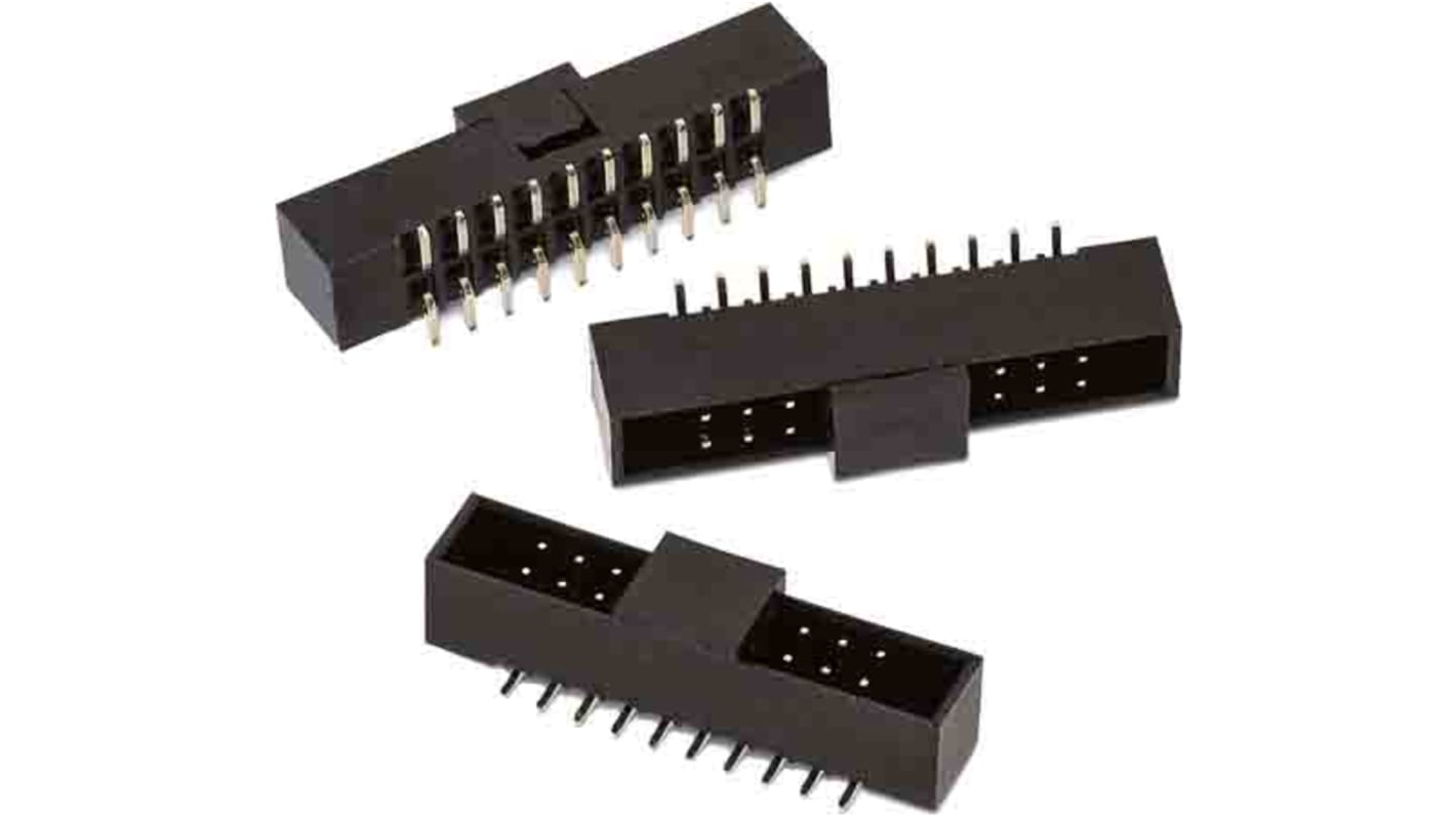Wurth Elektronik WR-BHD Leiterplatten-Stiftleiste Vertikal, 44-polig / 2-reihig, Raster 2.0mm