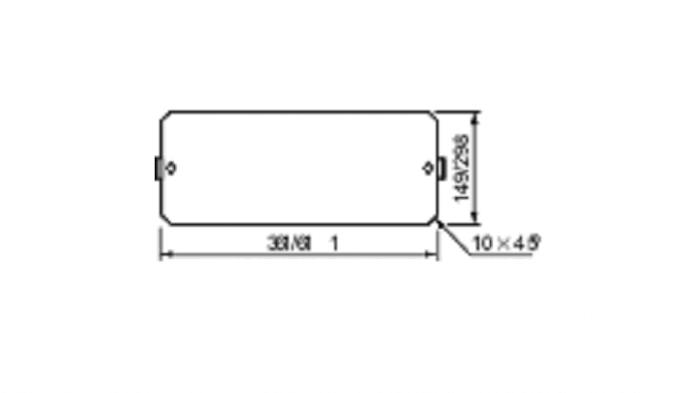 Schneider Electric NSYPMP Series Mounting Plate, 300mm H, 750mm W, 750mm L for Use with Thalassa PLS/PHD