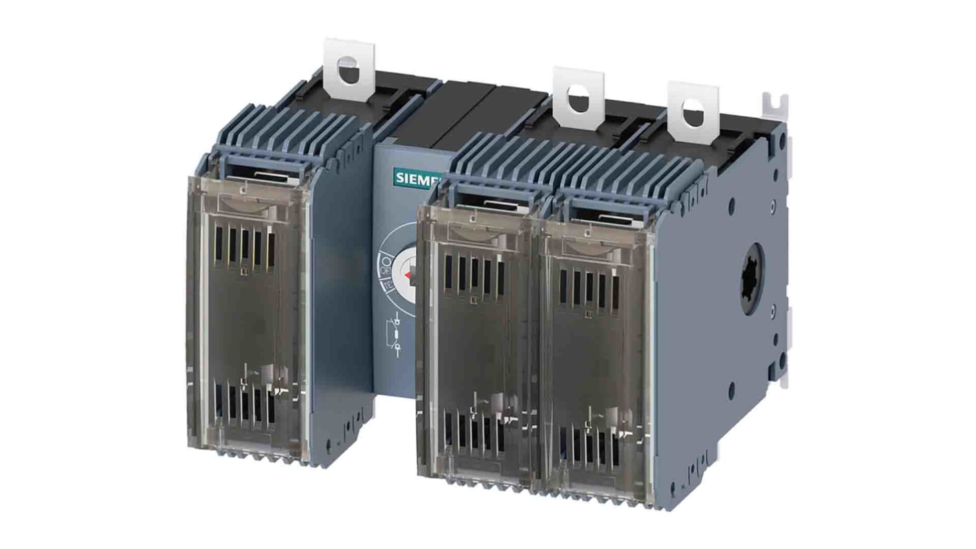 Interruptor seccionador con fusible Siemens, 125A, 3, Fusible NH00, NH000 SENTRON 3KF