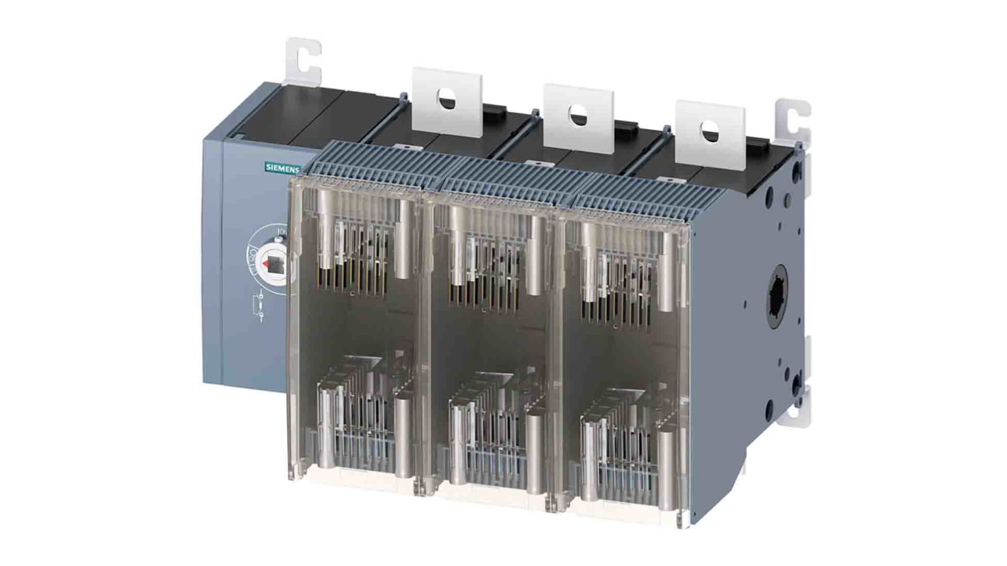 Siemens Fuse Switch Disconnector, 3 Pole, 630A Max Current