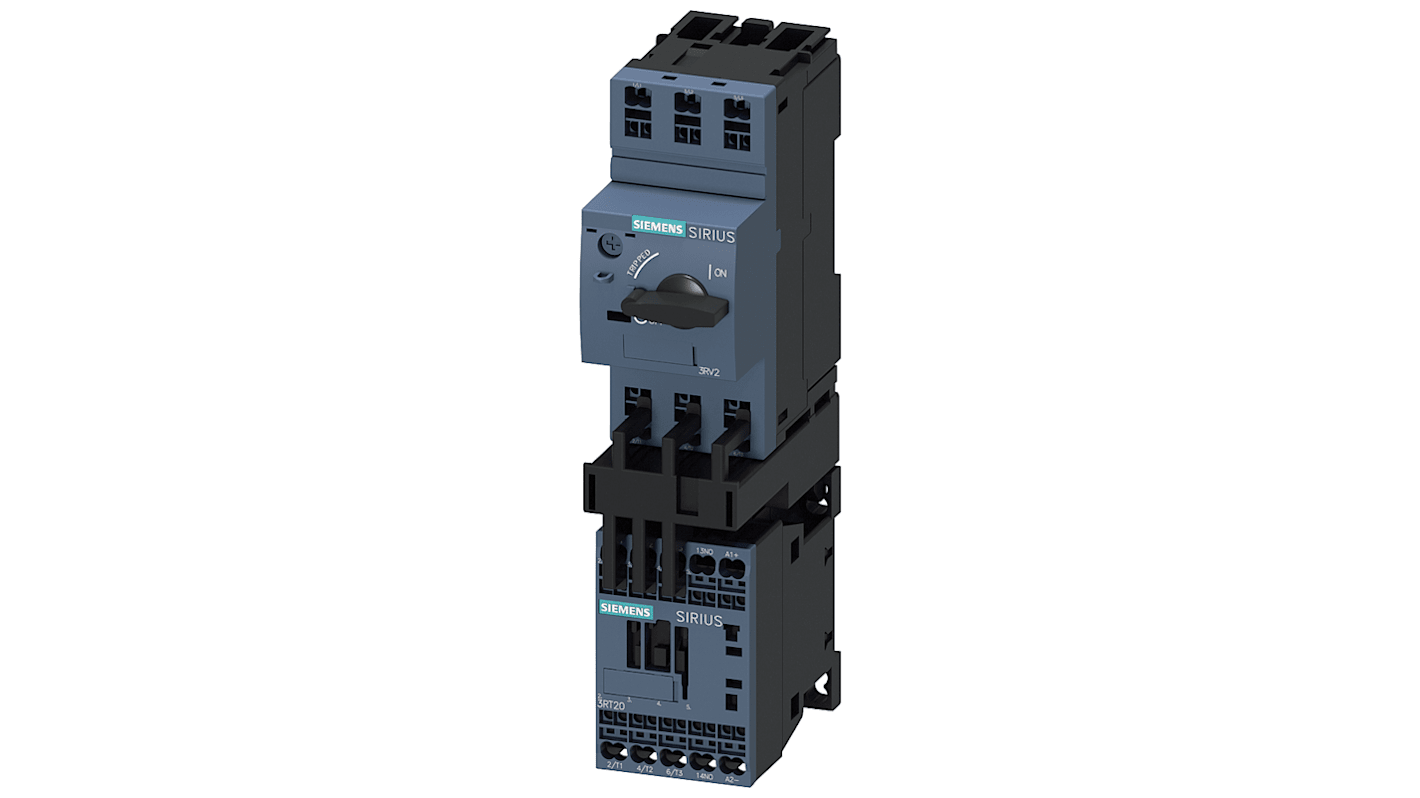 Arrancador directo Siemens SIRIUS, 0,2 A, 690 V ac, 60 W, mono, trifásico, IP20