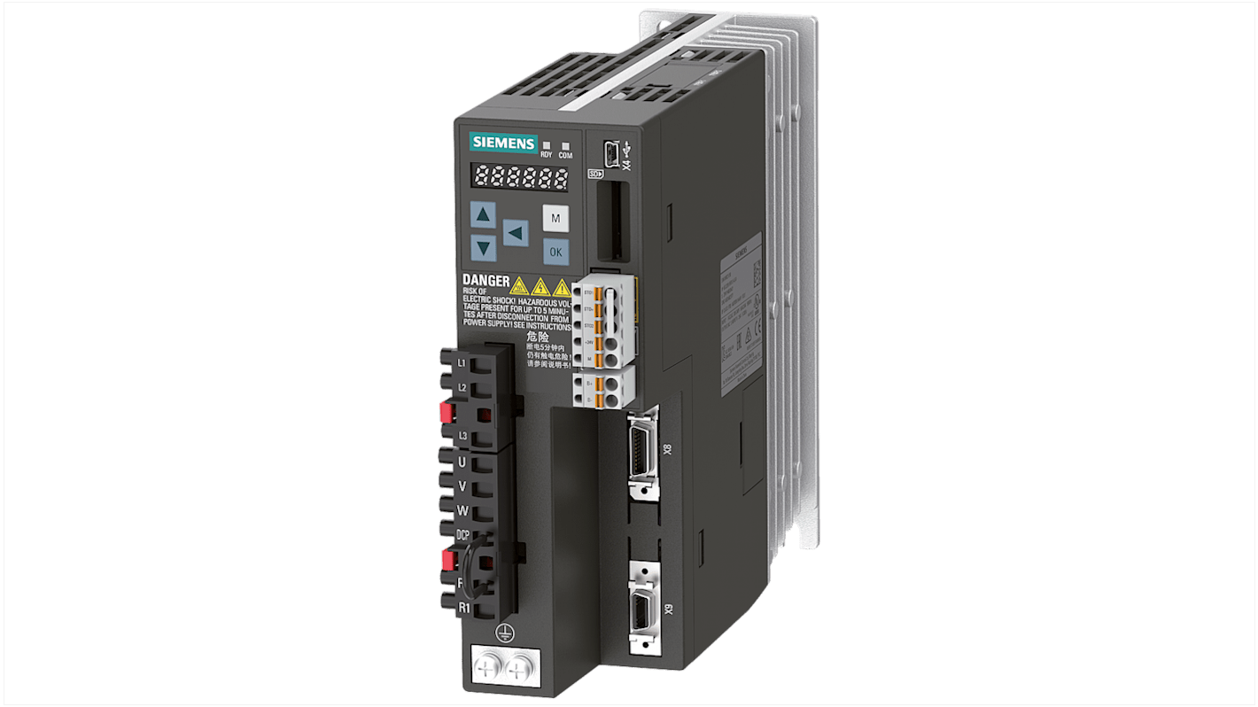 Servocomando Siemens, 3 fasi, 0,4 kW, 480 V, 3,6 A