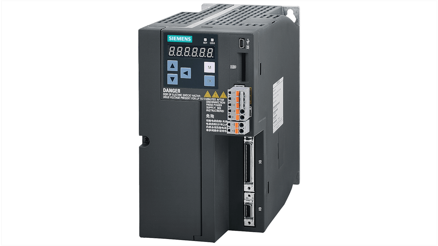 Servocomando Siemens, 3 fasi, 1,75 kW, 480 V, 15,9 A