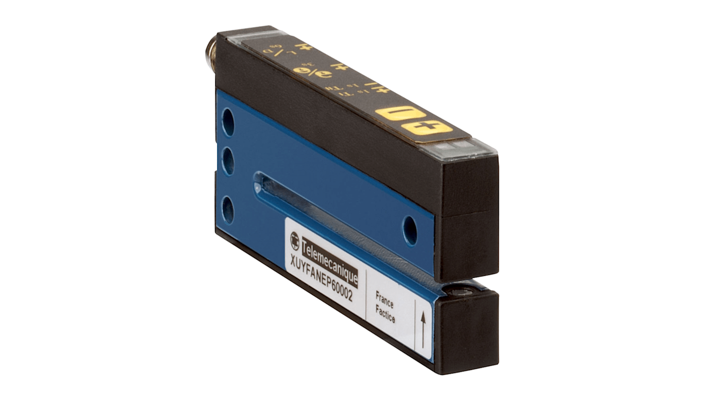 Fotoelektrický snímač, řada: XUY 5 mm rozvětvený M8 4 pinový konektor, výstup: Polovodič Jednocestný