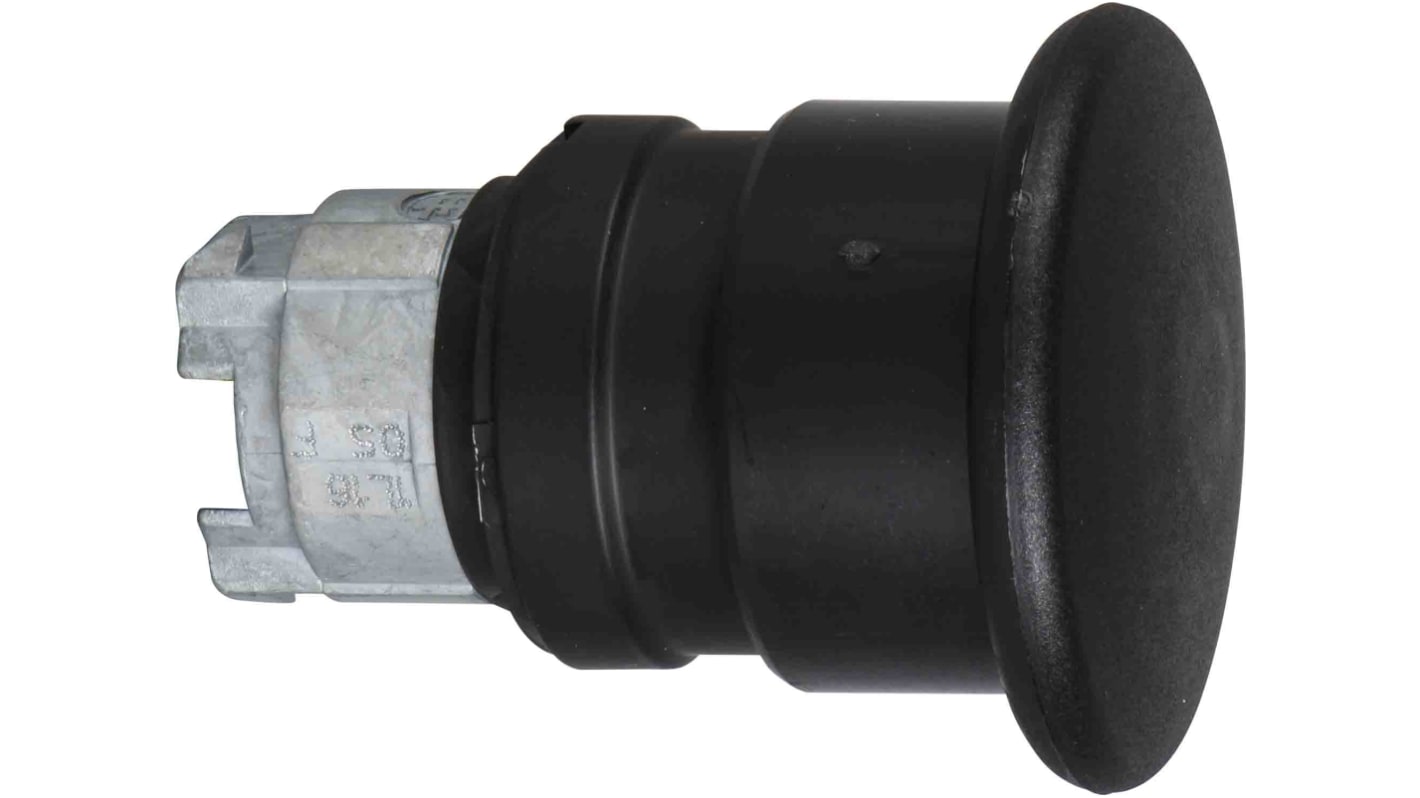 Cabezal de pulsador Schneider Electric serie ZB4, Ø 22mm, de color Negro, Retorno por Resorte, IP66, IP67, IP69K