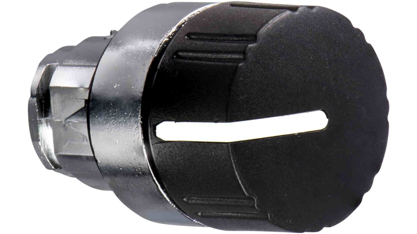Schneider Electric ZB4 Series 2 Position Selector Switch Head, 22mm Cutout, Black Handle