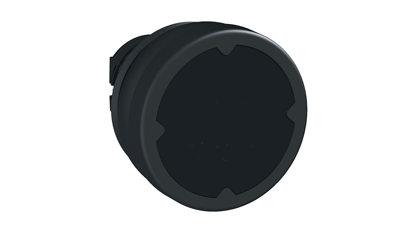 Cabezal de pulsador Schneider Electric serie ZB5, Ø 22mm, de color Negro, Retorno por Resorte, IP66, IP67, IP69K