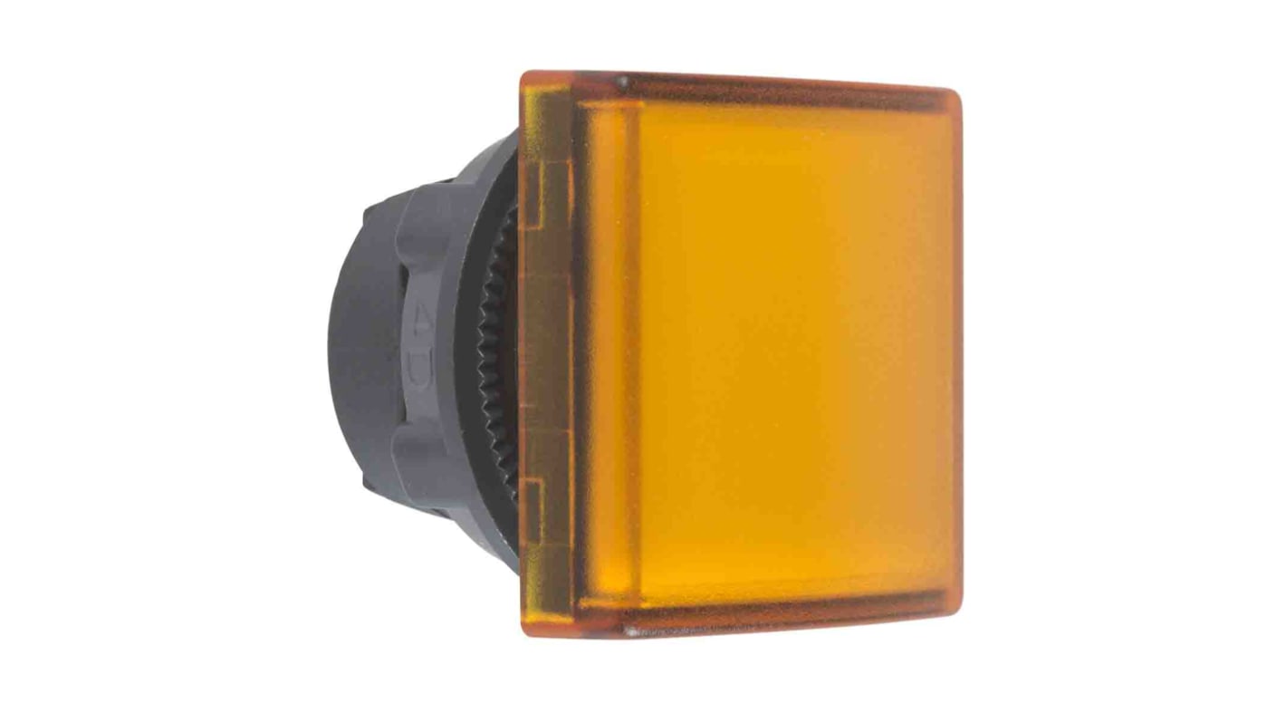 Tête de voyant lumineux Jaune Schneider Electric, série ZB5, diam. découpe 22mm