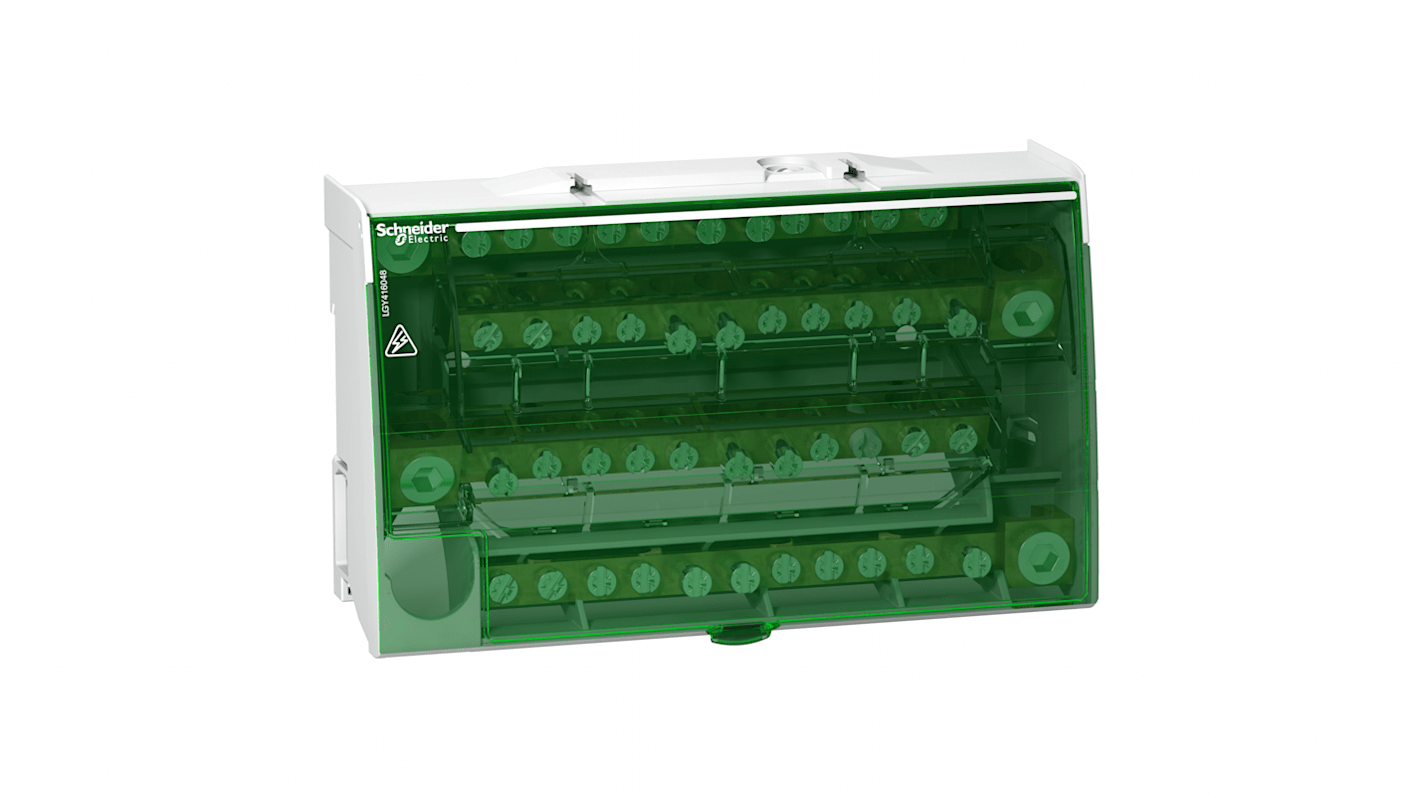 LGY416048 Schneider Electric Distribution Block, 12 Way, 160A, 230 V