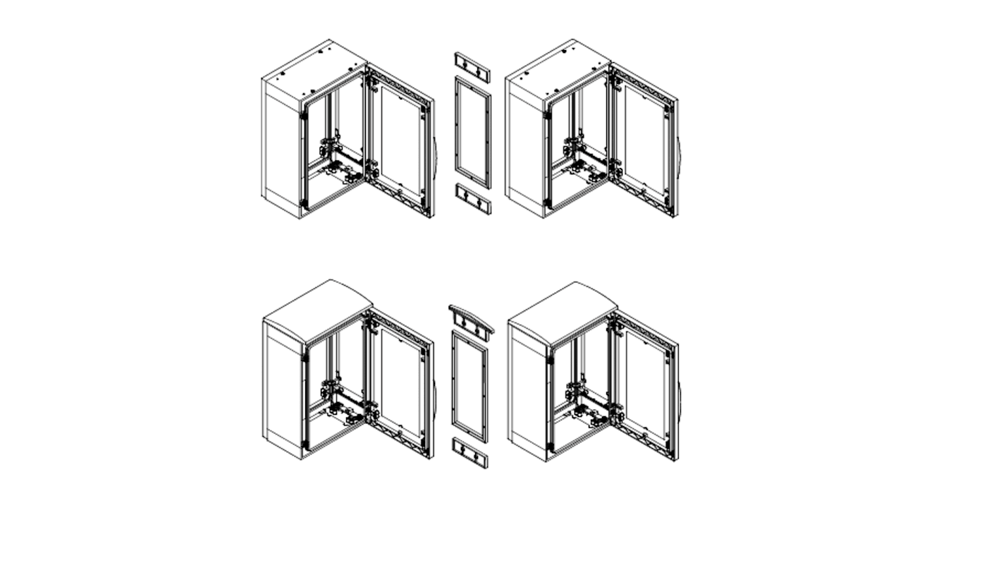 Kit di accoppiamento Schneider Electric per Contenitori, 200x800x12mm