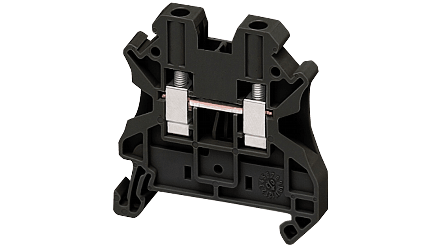 Schneider Electric Linergy TR Series Black DIN Rail Terminal Block