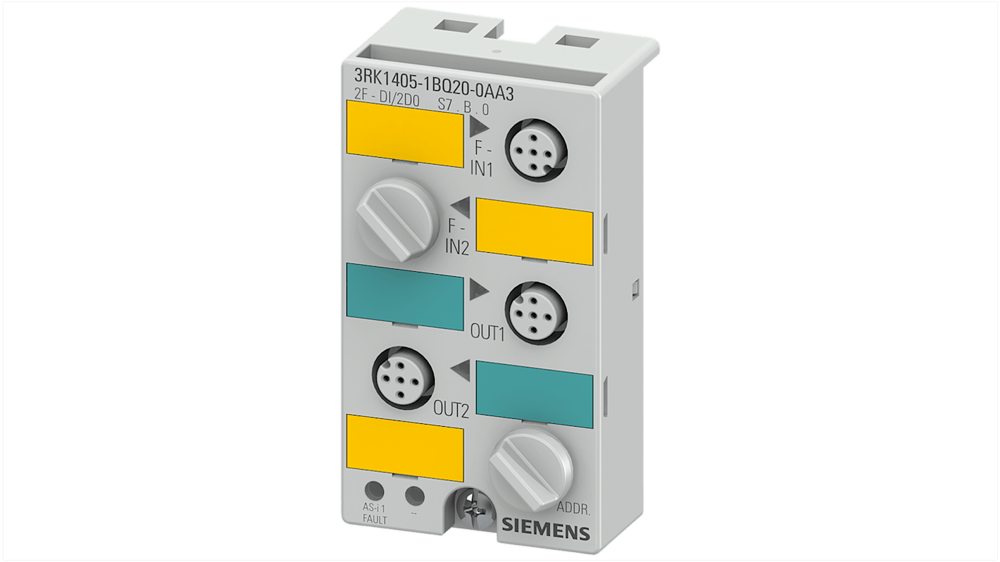 Modulo di ingresso/uscita Siemens ASIsafe compatto 3RK1405, 24 V, 2 in, 2 out