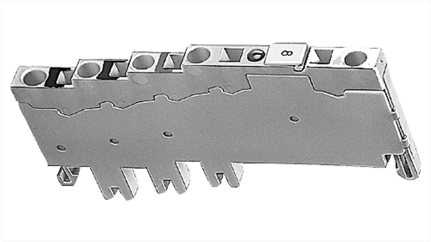 Siemens 8WA Reihenklemmenblock Grau, 1.5mm², 64 V / 10A