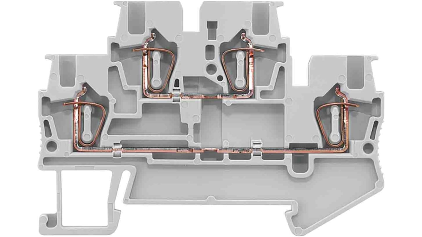 Siemens 8WH Series Grey DIN Rail Terminal Block, 0.14 → 1.5mm²