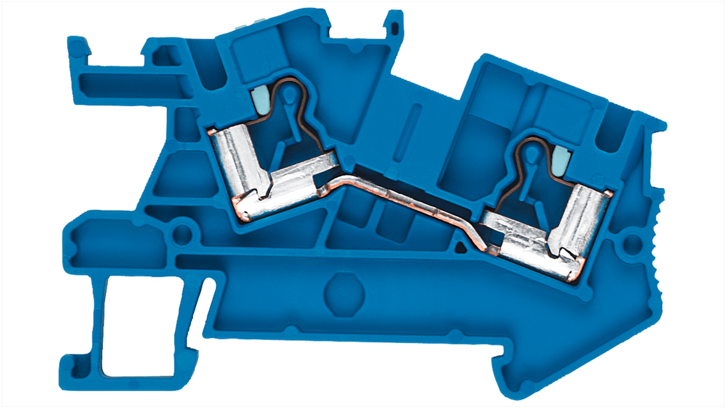 Siemens 8WH Series Blue DIN Rail Terminal Block, 4mm²