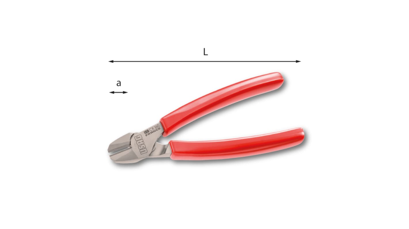 Tronchesi laterali Usag in Acciaio al nichel cromo, L. 180 mm