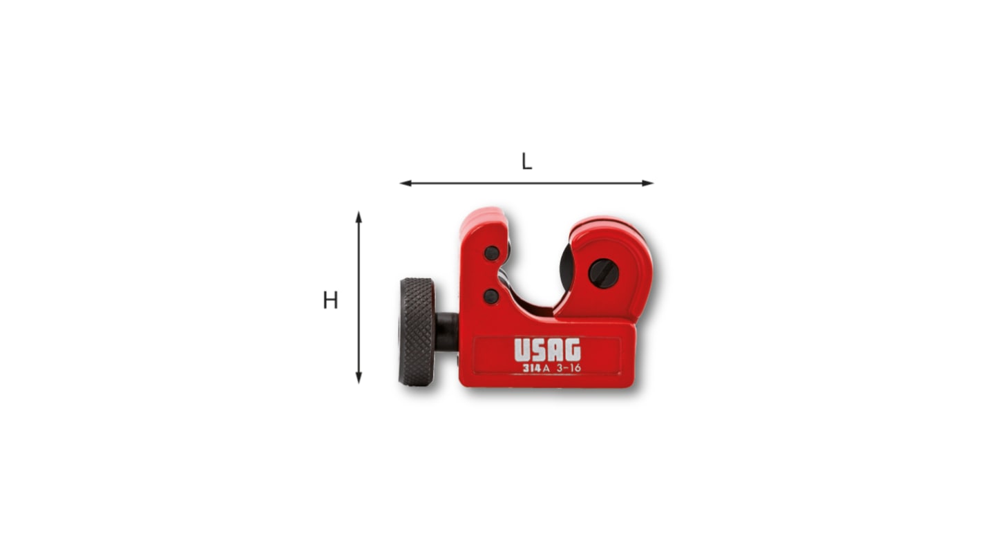 Tagliatubi Usag U03140010, capacità di taglio 16 mm